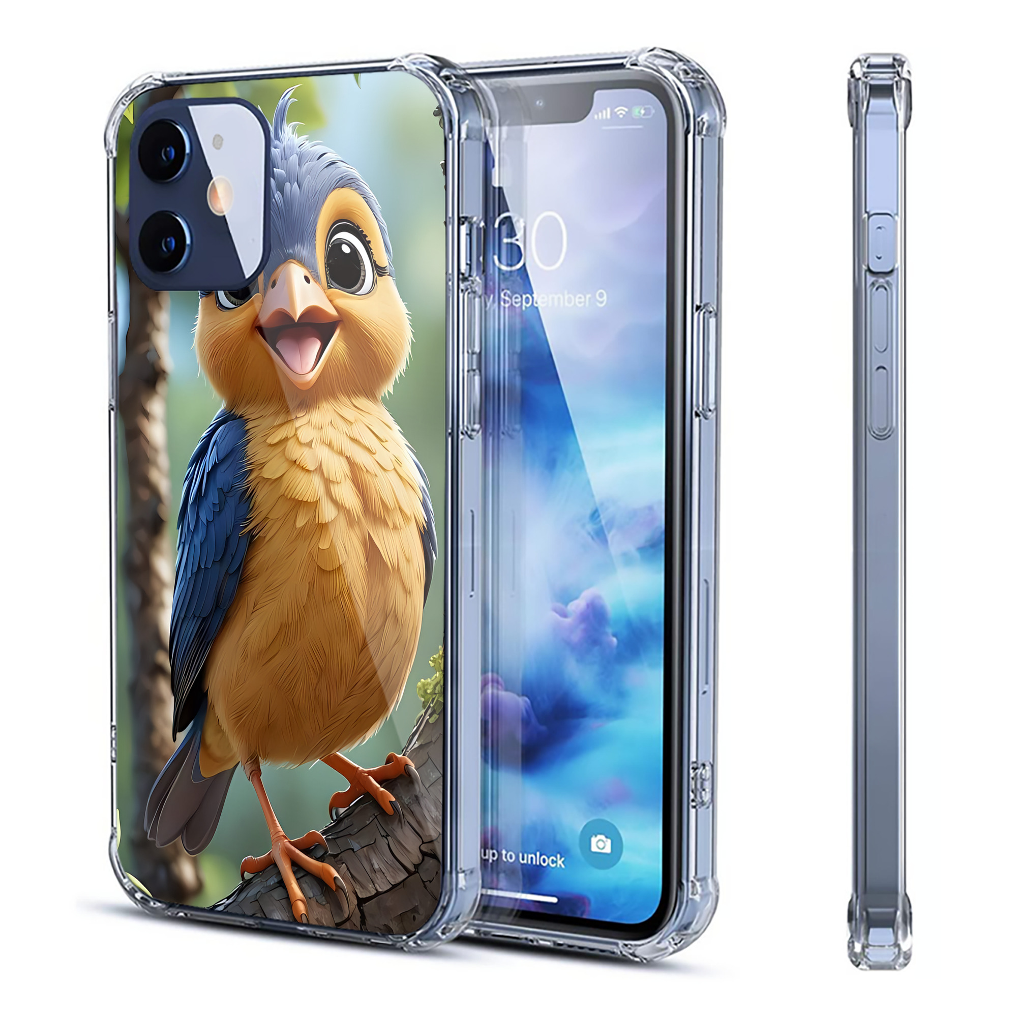 （画像用） Angry Birds アングリーバード 【iPhone 12シリーズ対応】透明スマホケース（クリアソフトケース）